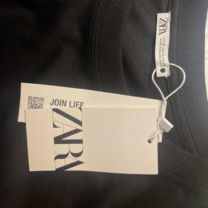 ZARA CROPPED COTTON T-SHIRT